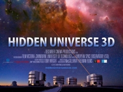 The giant screen poster for Hidden Universe 3D