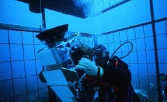 This is one of our early underwater camera HD housings.